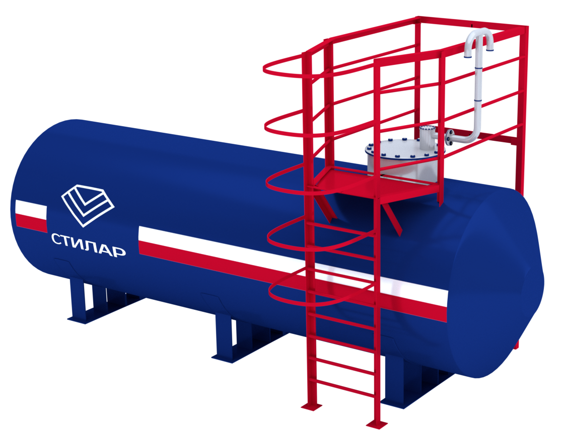 Горизонтальный резервуар РГСН для мазута 125 м³ от завода-производителя