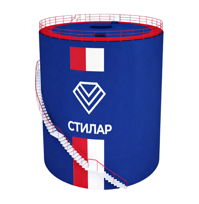 Цельносварной резервуар РВС для пожарного резервуара 40 м³ от завода-производителя